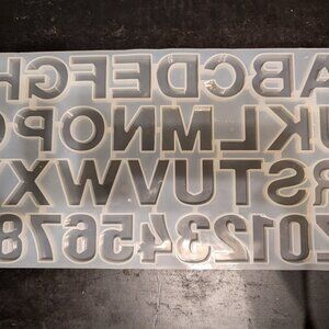 Resin Mold Letters